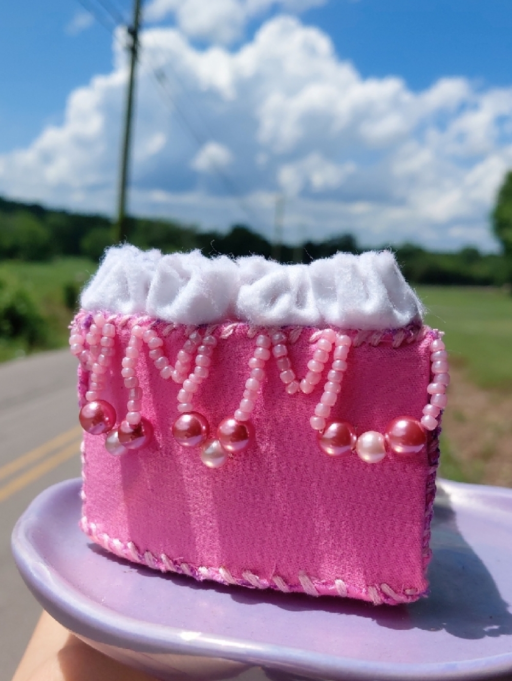 Handcrafted Strawberry Cake Slice - Picture 3 of 5